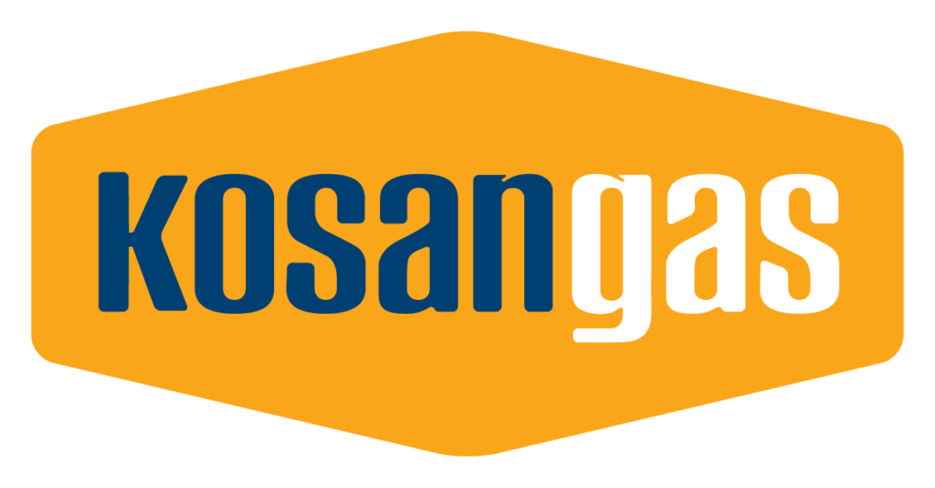 Gas logo. Gasoline logo. Kosangas Type 682. UC PNG.